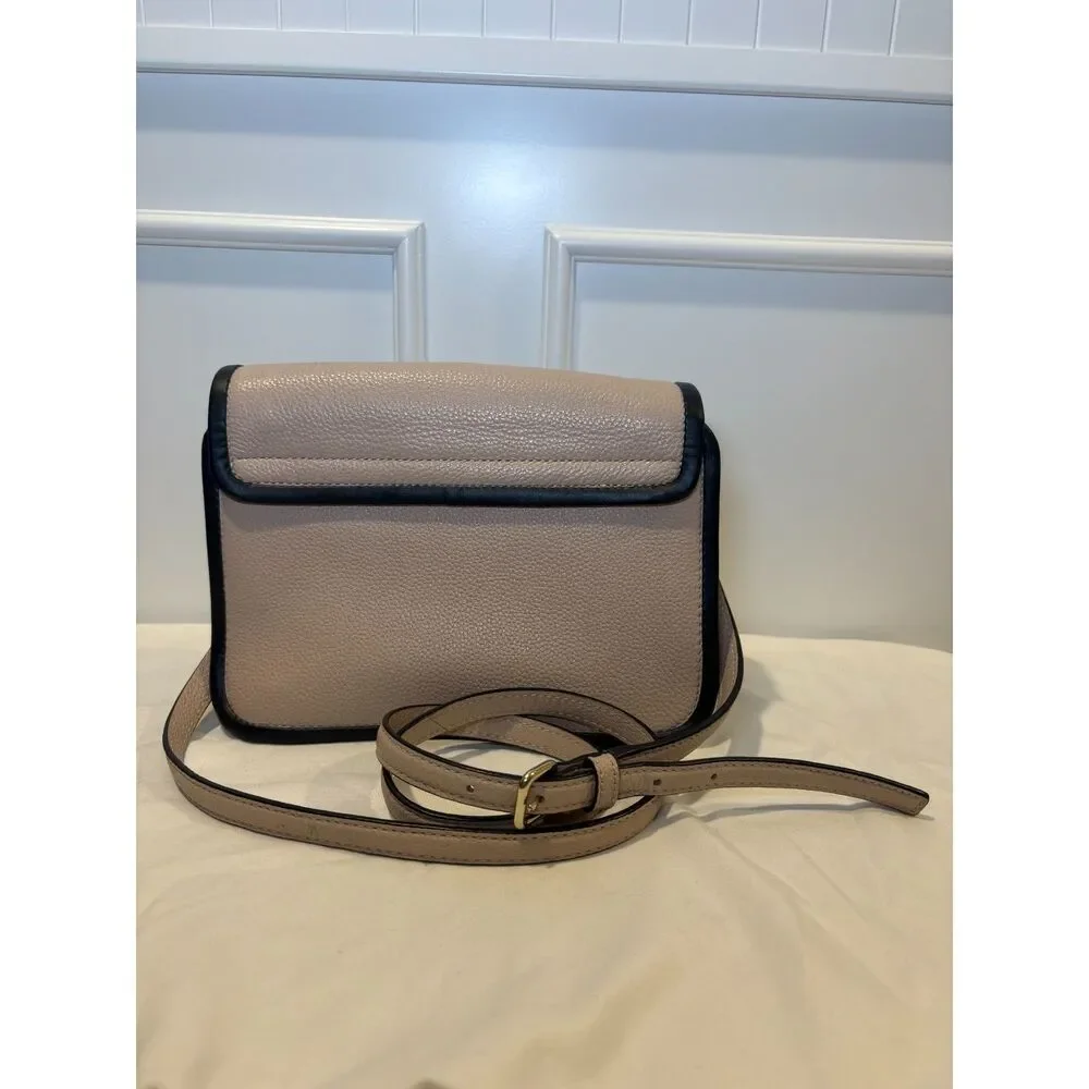 Kate Spade Ivy Ward Place Crossbody WKRU5388 Rose Cloud Leather Black Trim
